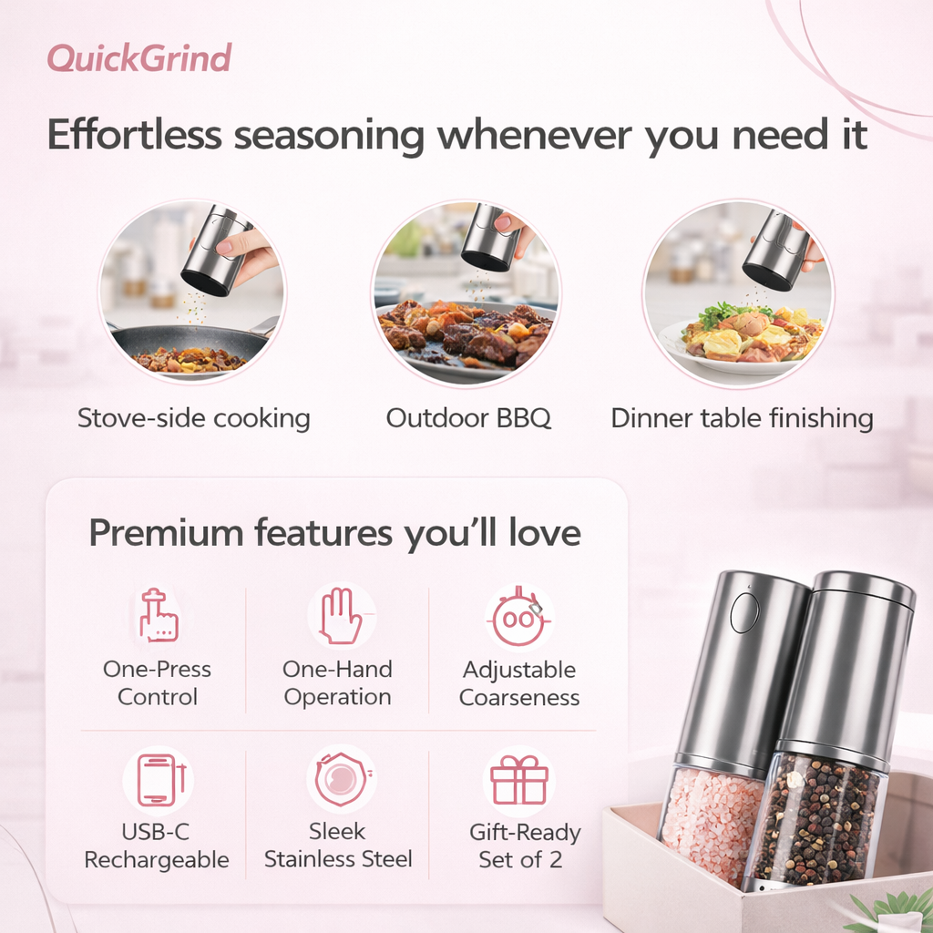 QuickGrind Seasoning Grinder Set